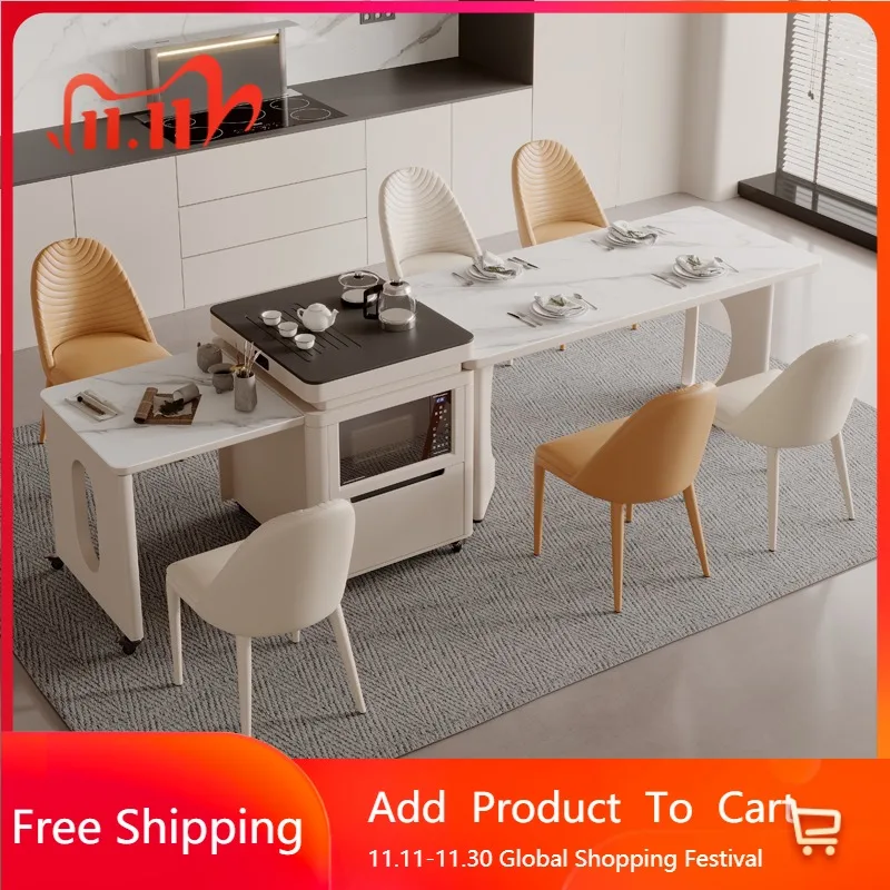 

Роскошный выдвижной обеденный стол, современный водонепроницаемый колесный чайный ресторан, шкафы для специй, Muebles De Cocina, мебель для дома