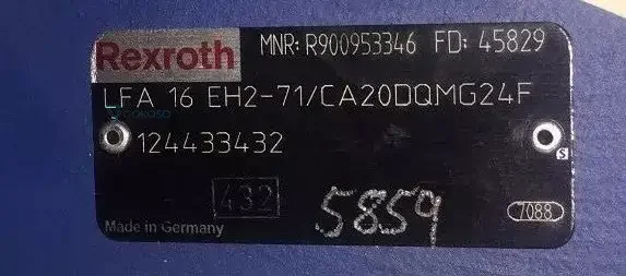 LFA16EH2-71/CA20DQMG24F REXROTH VALVE LFA 16 EH2-7X/CA20DQMG24F R900953346