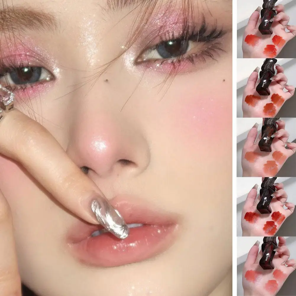 Matte Fog Feel Lip Gloss, copo de longa duração, batom de clareamento, produtos não desbotando, maquiagem antiaderente, facial, S7R8, 1pc