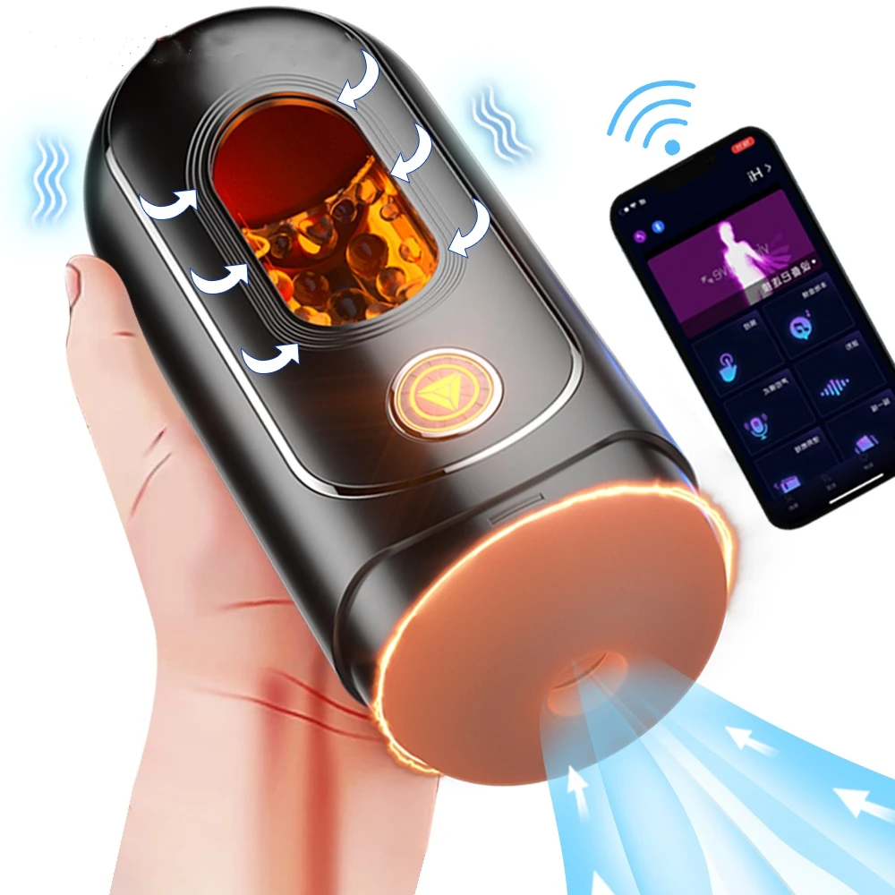 APP Control Automatic Male Masturbator Cup Deep Throat Real Vagina Masturbation Good for Adult Real Vagina Anal Sex Toys for Men