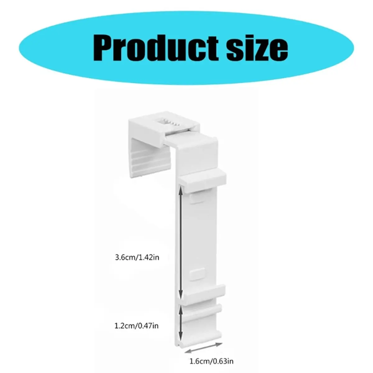 20Pcs Roller Blind Bracket Fixing Accessories Roller Curtain Holder Window Shade Clamp Repair Replacement Parts Hardware