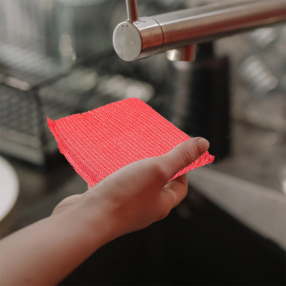 

24Pcs Dishwashing Sponge Kitchen Scrubber Pads Reusable Non Scratch Heavy Duty Nylon Dishpan Pot Cleaner Cleaning Pads