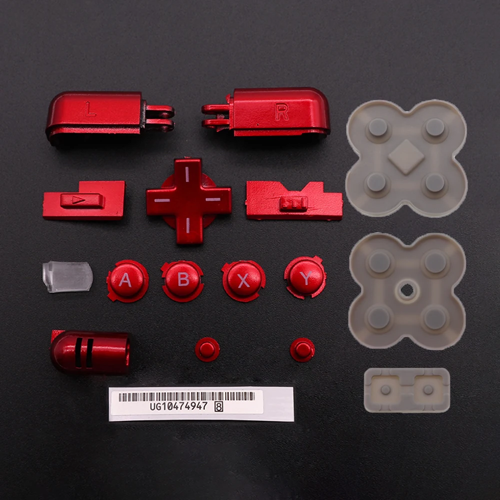 1Set Für DS Lite Spielkonsole A B X Y L R D-Pad Kreuz Schlüssel Leitfähigen Gummi Pad Für NDSL volle Set Tasten Ersatz