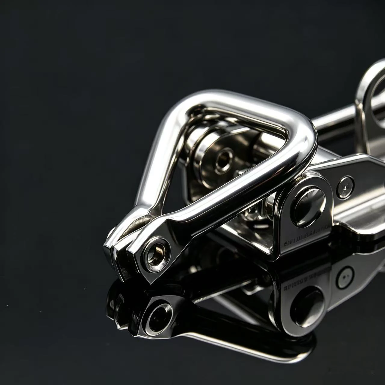 1/2pcs Premium 304 Stainless Steel Quick-Release Latches & Clamps Ideal for Toolboxes and Cabinet Doors; Easy to Install.