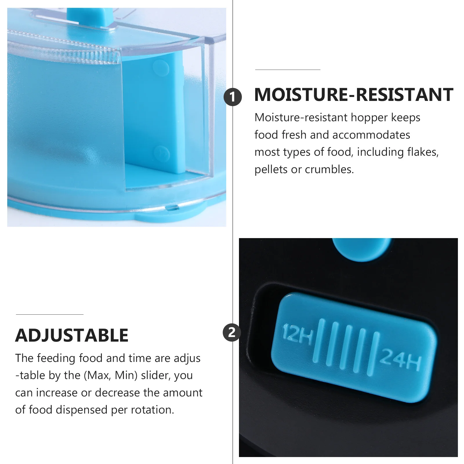 

Automatic Fish Feeder Adjustable Feeding Timer Operated Aquarium Auto Fish Food Dispenser Device Aquarium Auto Feeder