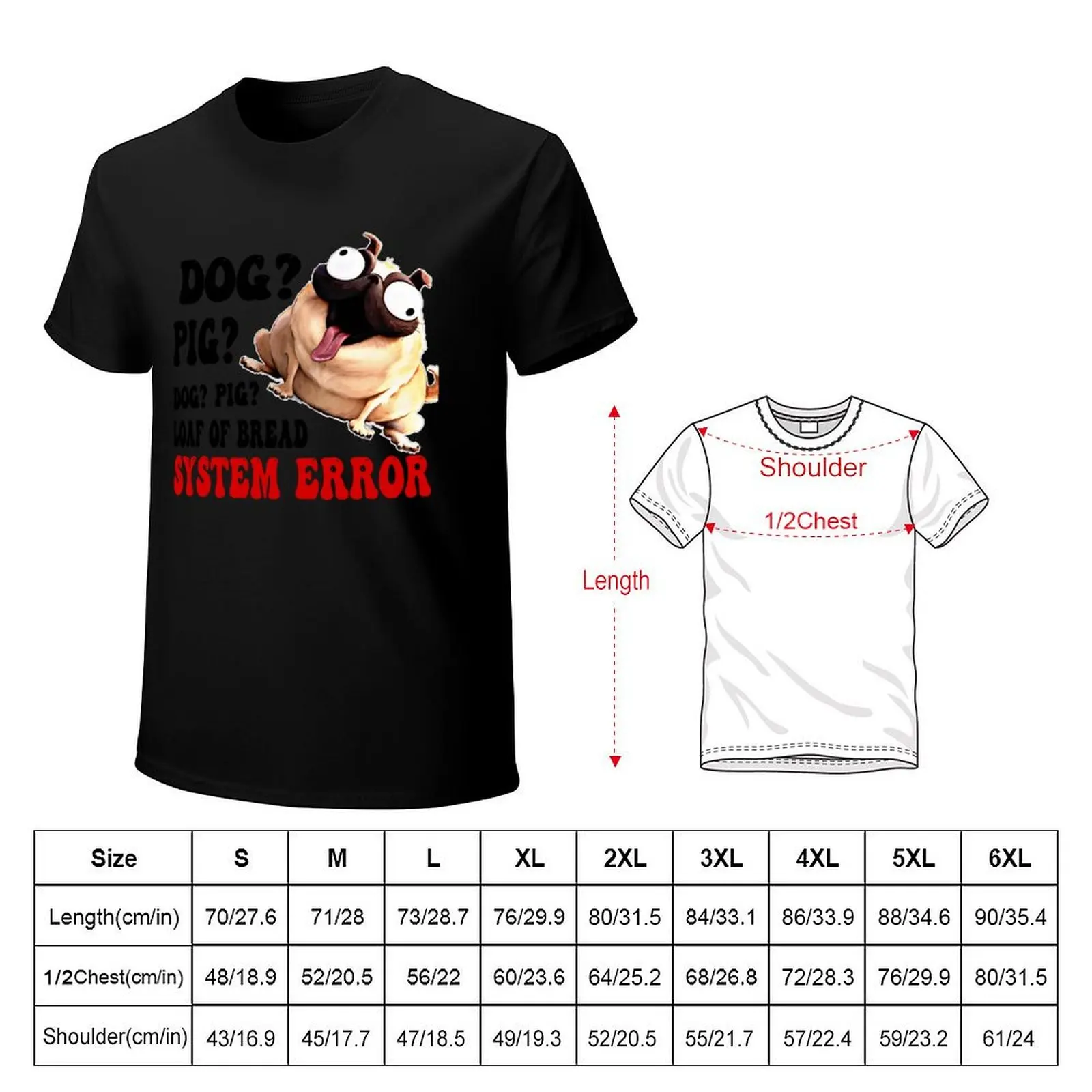 Gifts Women Dog Pig System Error Themitchells Fans The Machines Graphic For Fans T-Shirt Plus Size Workout Short Sleeve Top