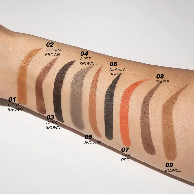 ชุดลายฉลุแสตมป์คิ้ว - 1 ชิ้น Eye Brow Stamp Shaping Kit ยาวนานกันน้ํา, แต่งหน้าคิ้วรูปร่างคิ้ว 10 ชิ้น