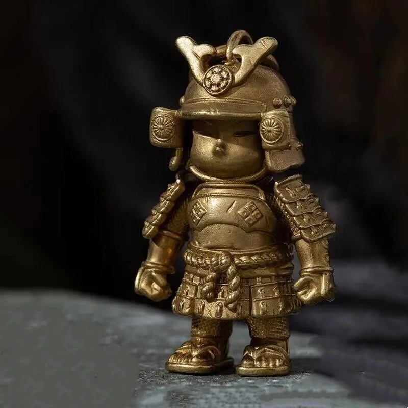 

chinese copper bronze japanese samurai warrior Exquisite Statues