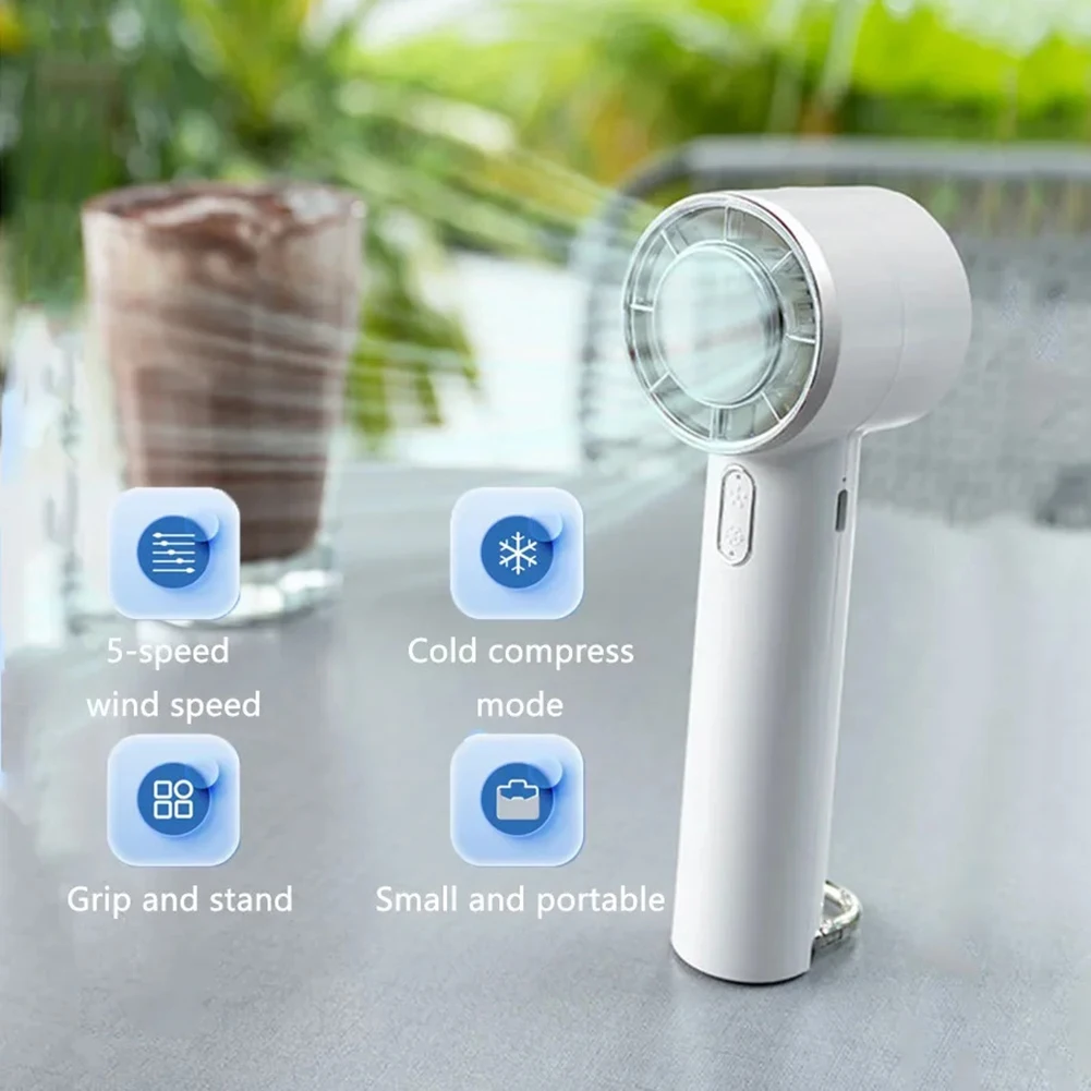 For Relaxation Handheld Fan Mini Cooling Fan Lightweight Portable Desk Fan Adjustable Fan Adjustable Airflow Compact Size
