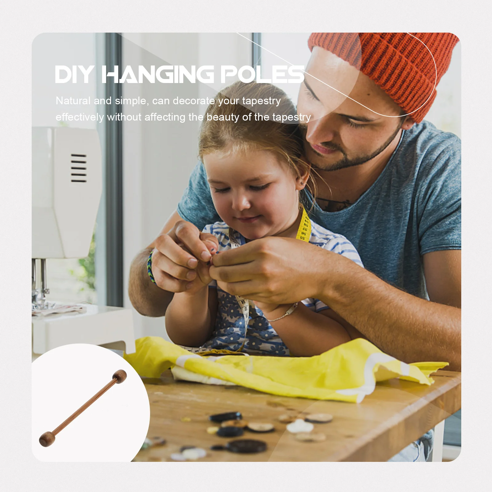 

20pcs Mini Tapestry Small Wooden Hanging Rods For Diy Woven Tapestry Accessories Banner Poles Craft Decoration Sticks