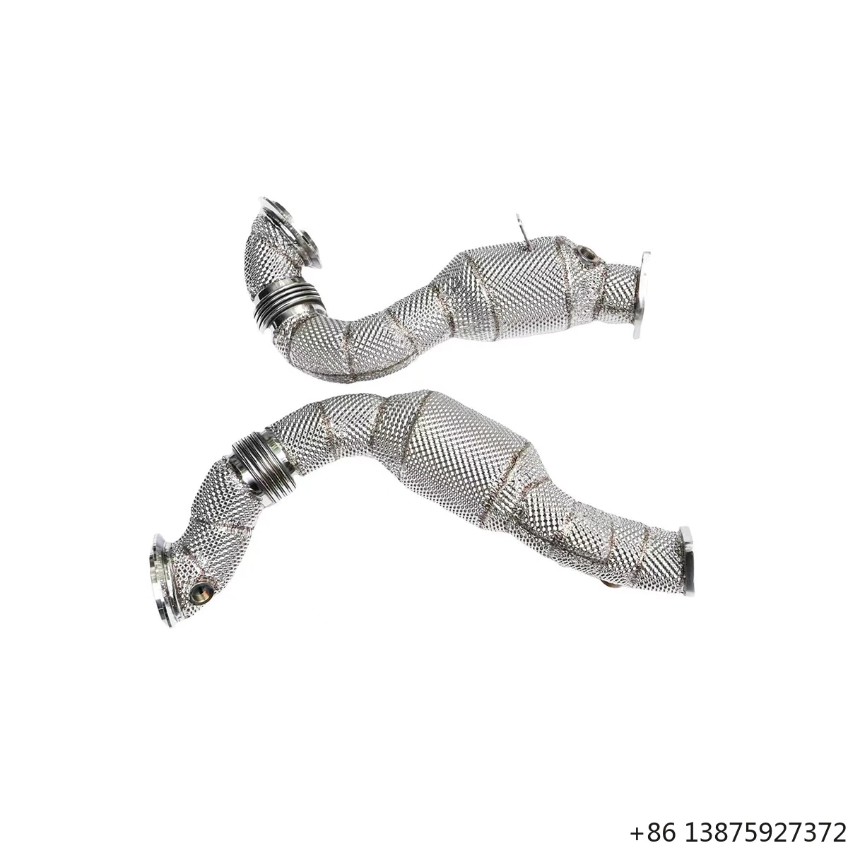 

Ecnal for 2007-2010 E90 335i N54 3.0T Stainless Steel High Performance Sports with Heat Shield Metal Exhaust Downpipe