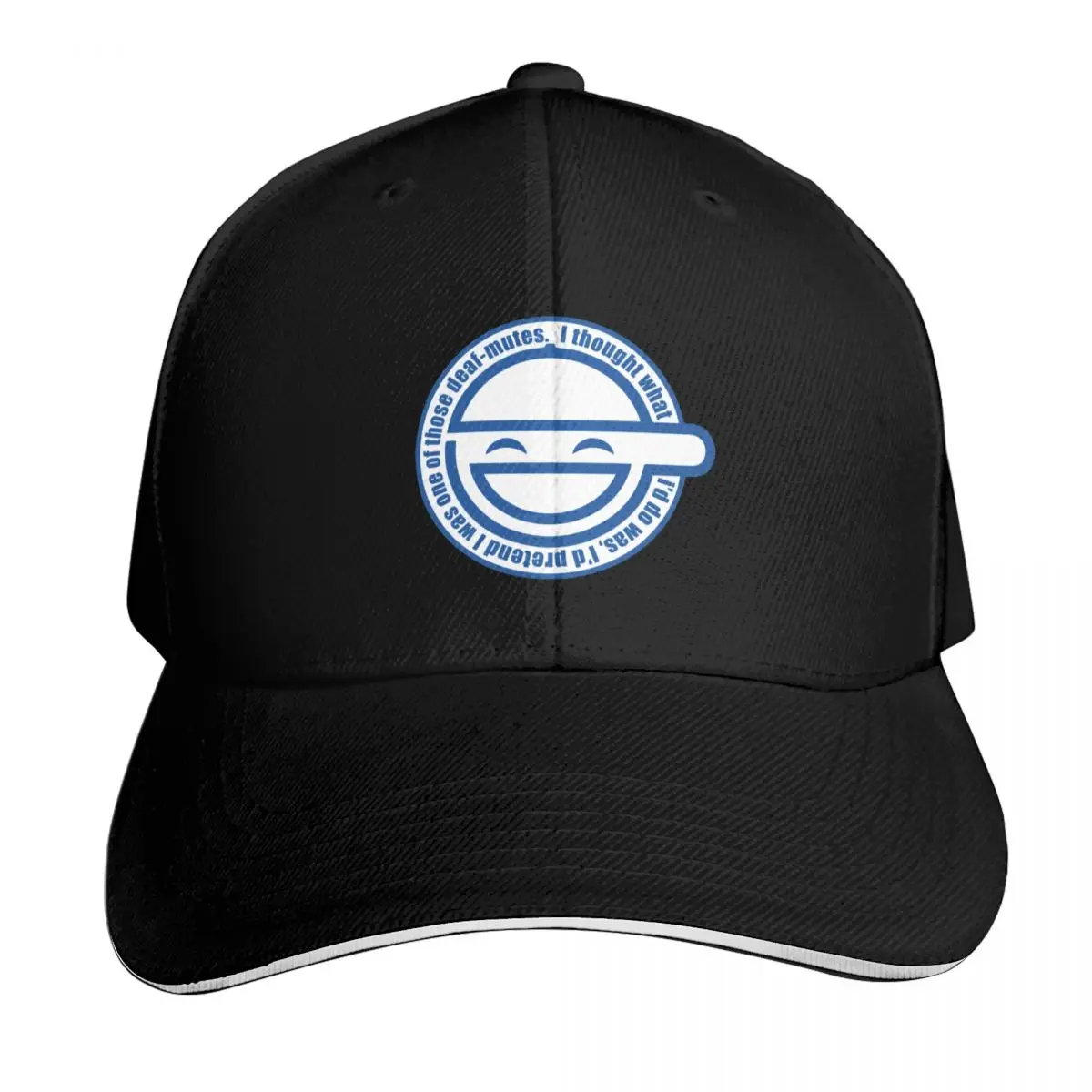 The Laughing Man Baseball Cap Vintage Retro Embroidered Lightweight Packable Gift for Him Her