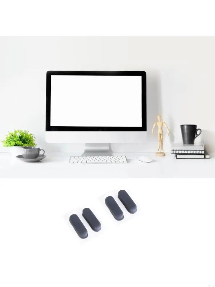 

4Pieces Laptop Bottom Feet for X1C 7th and 8th Repair Part Adhesive Footpads 83CF