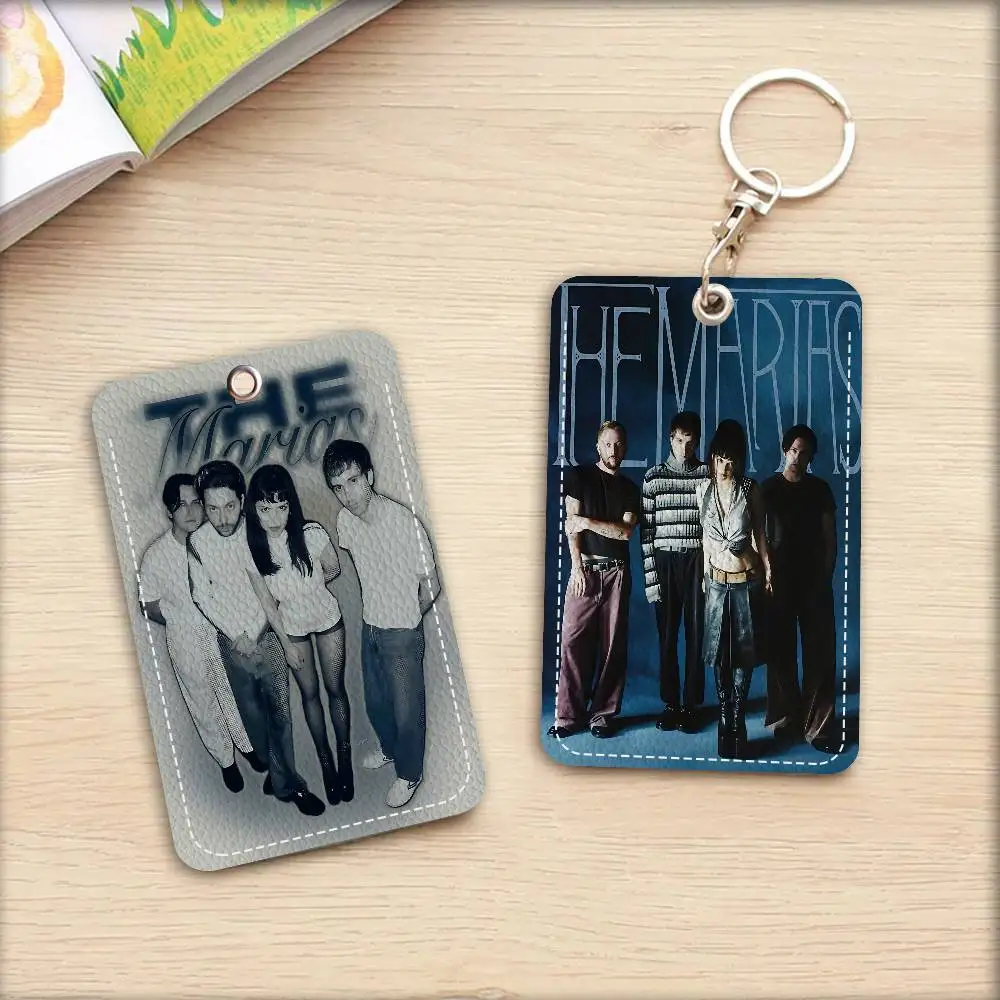 الكلاسيكية خمر M-MARIAS الفرقة شارة حامل المفاتيح للأعمال البنكية حامل بطاقة العمل بطاقة الطالب واقية بطاقة الحافلة #3