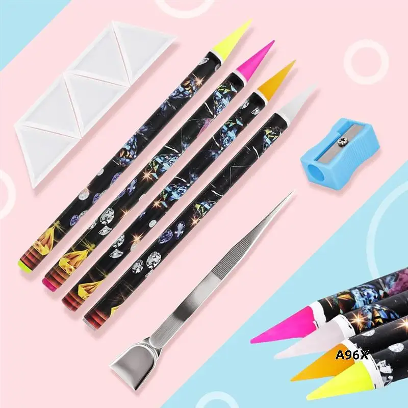 

Набор ручек для сбора стразов, 20-комп. Набор инструментов для дизайна ногтей и алмазной живописи.