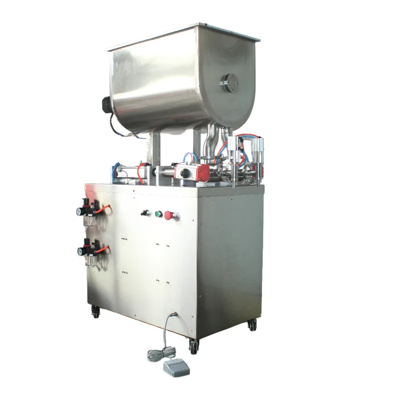 

Pneumatic Paste Mixing & Filling Machine for Sauces Emulsions Fluids-Sachet Packing & Dispensing