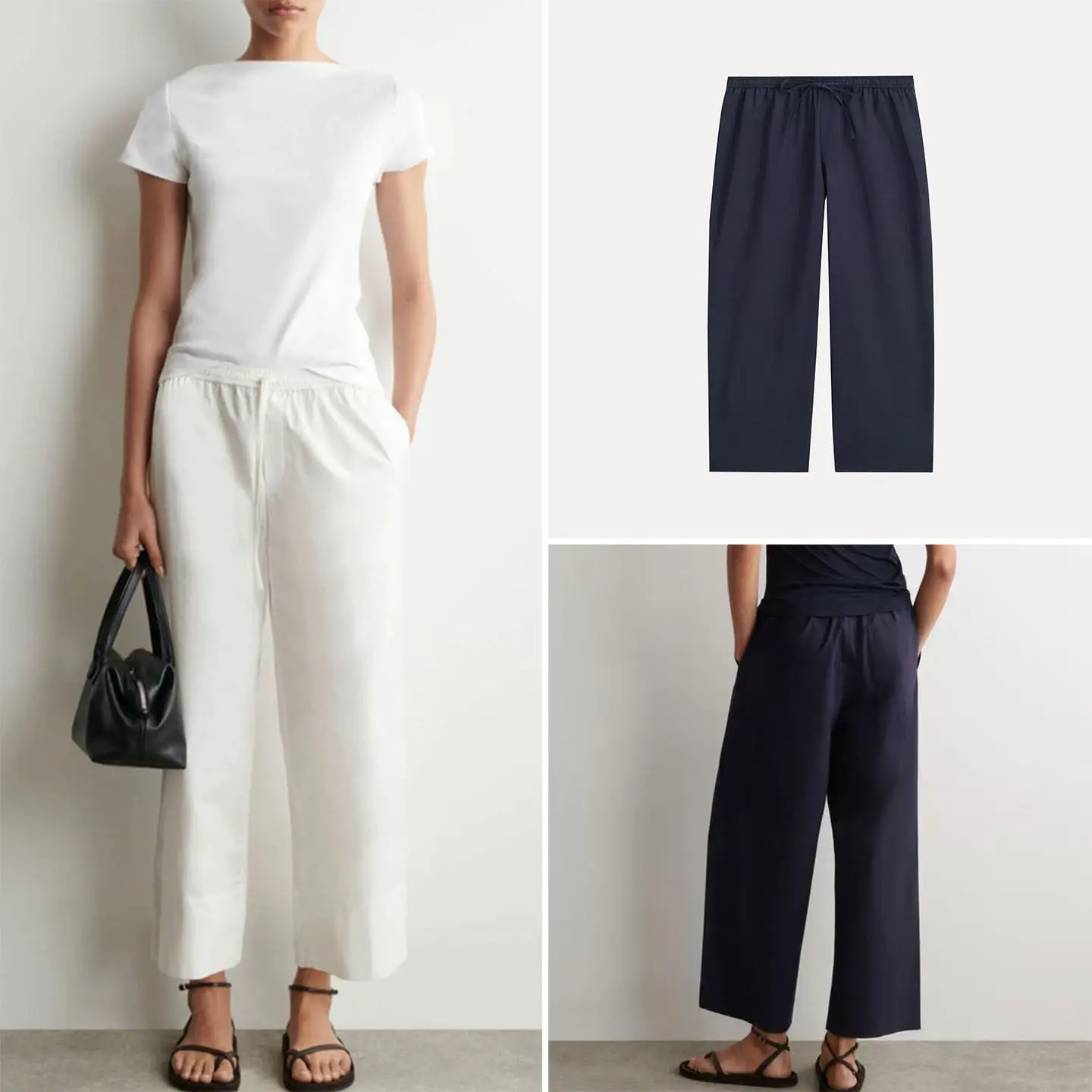

Women's Fashionable Casual Straight Leg Drawstring Trousers 2026 New Summer Outfit Style Comfortable Natural Waist Pants
