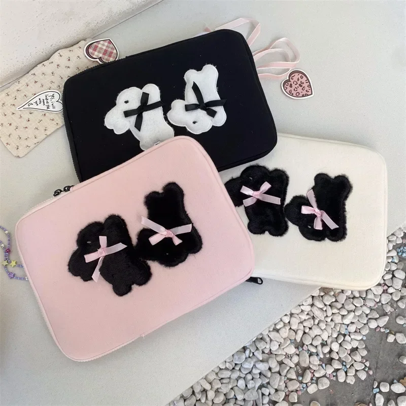 Cute Rabbit Computer Bag Suitable for iPad 9.7-11 inch Macbook/Lenovo/HP 13.3/14/15/15.6/16 Inch Laptop Bags Protective Case