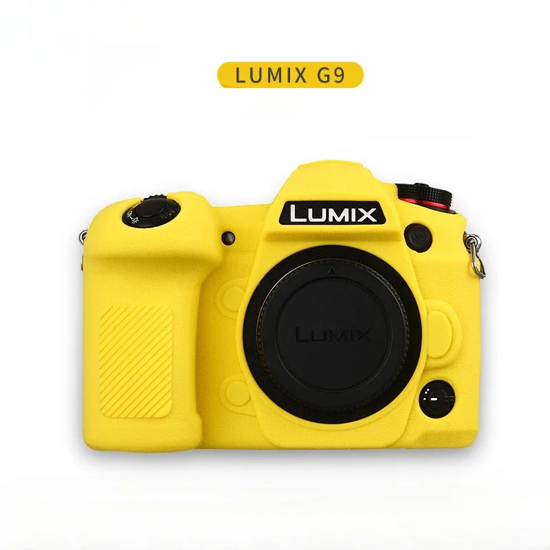 Camera bag Protective Sleeve Applicable for LUMIX G9 Non-Slip and Dustproof Anti-Collision Litchi Pattern Silicone Case