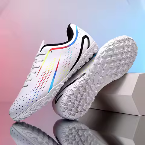 New Men Football Boots Match Non-Slip High-quality Cleats Grass Soccer Shoes High-top Futsal Sneakers Indoor Hot-selling FG/TF