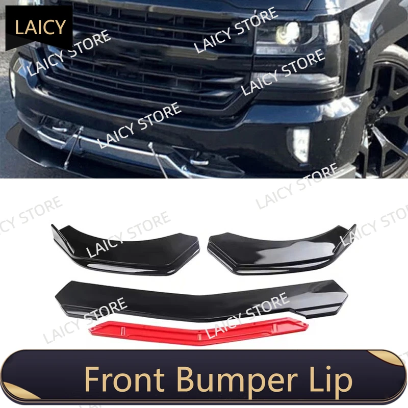Parachoques Delantero LAICY para Silverado 1500, Alerón Inferior, Kits de Carrocería, Divisor, Faldón, Difusor, Protector, Piezas de Auto, Negro