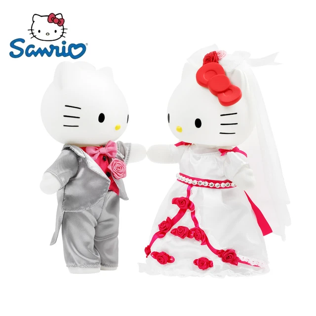 Original Hello Kitty Kawaii Cute Doll Dear Daniel The Wedding Banquet  Couple Lovers Pretent Anime Figure Wedding Suit Toys Gift - Action Figures  - AliExpress