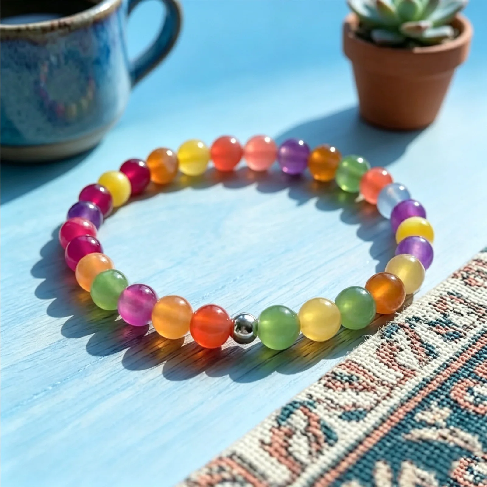 Dopamine color changing bead n - Resin Bangle Bracelet ulasan dan harga