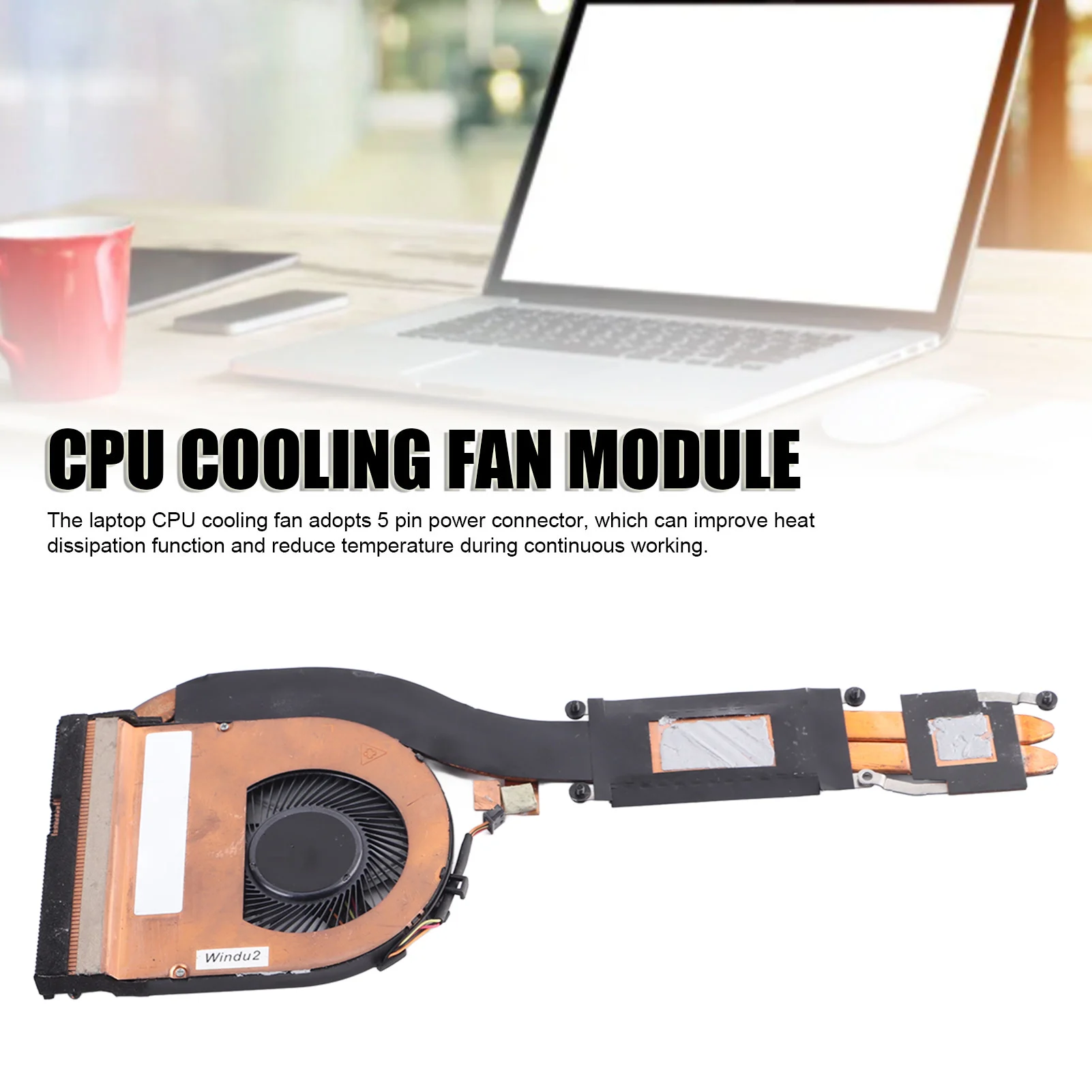 

Laptop CPU Cooling Fan 5 Pin Replaced CPU Cooling Fan for ThinkPad T480 T470 01YR200 01YR202 Laptop Laptop Cooling Fan Module