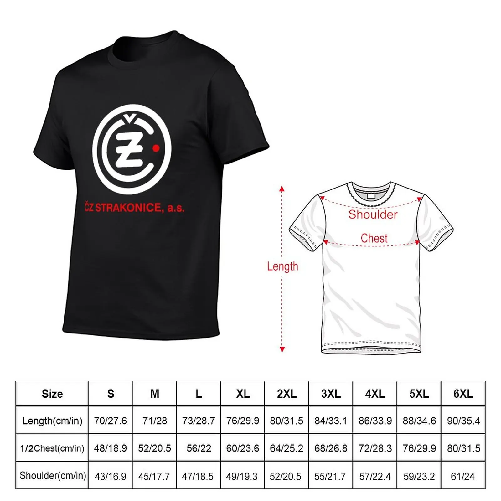 ?eská Zbrojovka Strakonice CZ Motorcycle Logo Classic T-Shirt Blouse plus size tops oversizeds customizeds t shirts men