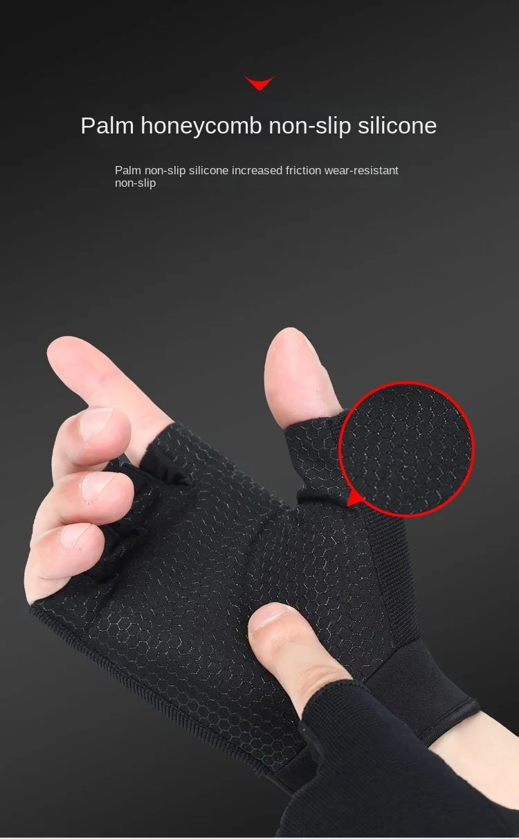 Unisex Angeln Handschuhe Nicht-Slip Atmungsaktive Ultradünne Wasserdicht Halb Finger Handschuh Camping Angeln Karpfen Ausrüstung Guantes De Pesca – Detail 7