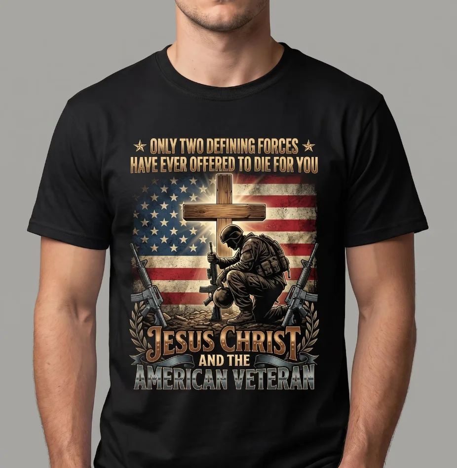 Veteran Shirt  Veteran T-shirt  Veteran Hoodie  Veteran Gift  Christian Patriotic Shirt Faith USA Flag Veteran Memorial Shirt