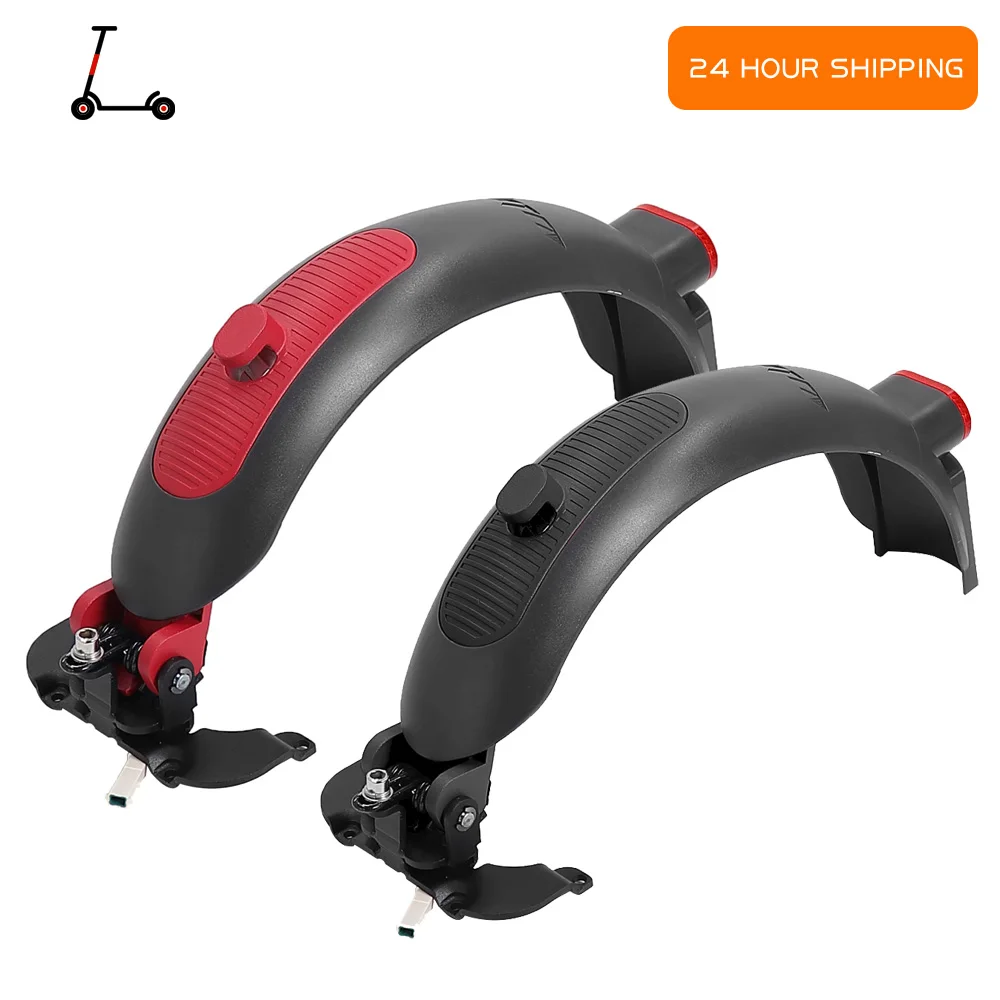 

Aluminium Rear Fender With Taillight Kit Tire Splash Fender Guard Parts For Ninebot Max G30 G30D G30E Scooter Rear Mudguard
