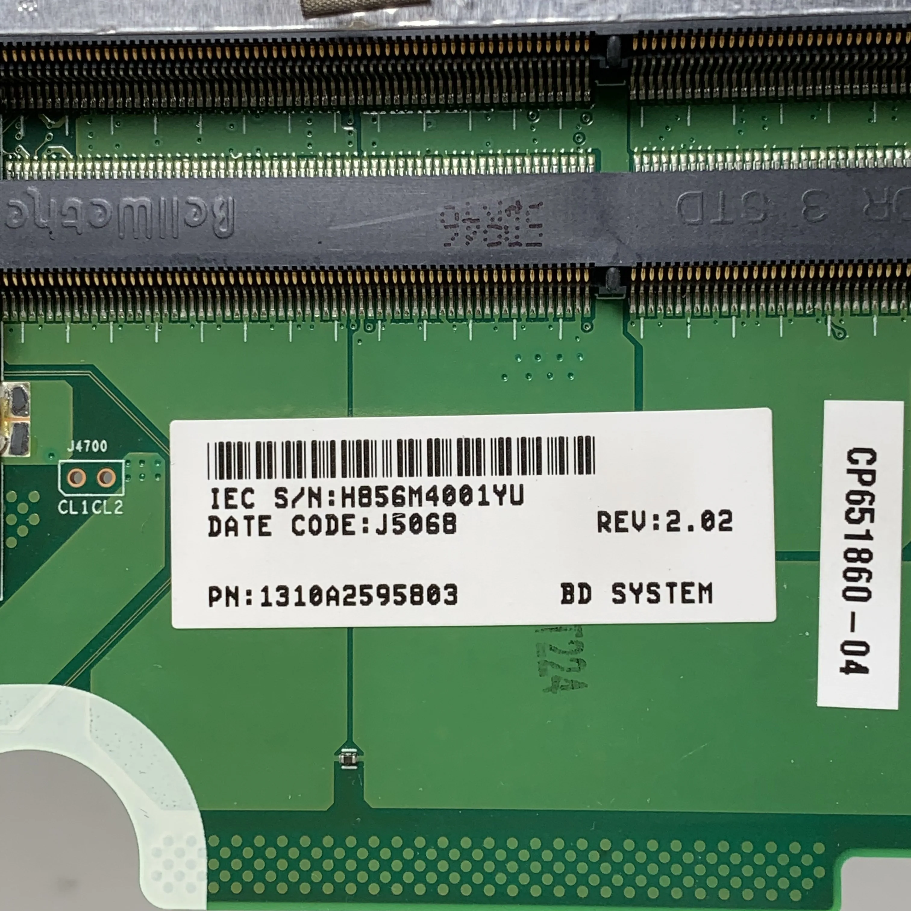 Placa base CP651860-04 1310A2595803 para portátil Fujitsu AH544, placa base N14M-GE-S-A2 6050A2595201-MB-A02 DDR3 100%, totalmente probada, OK