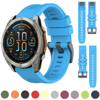 Quick Fit 26 22 20mm Silicone Strap for Garmin Fenix 8 E 7 7X 6S 6X 5 5X Pro Enduro 3 2 Epix Pro 5S Bracelet for Tactix 8 Strap