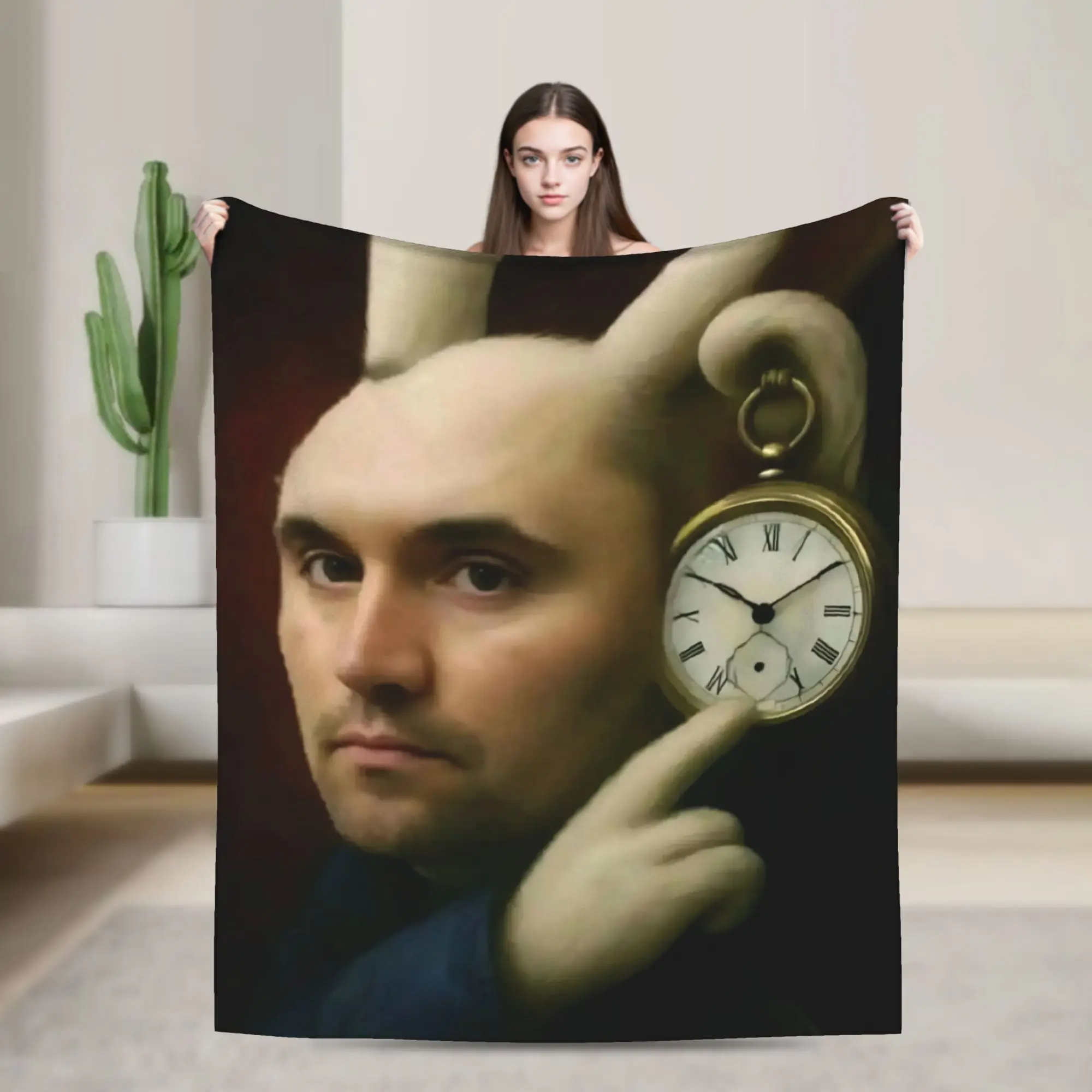 Charlie Kirk Funny Meme  Blanket Multiple Sizes Cozy and Lightweight  Throw Blankets for Sofa Couch and Bed