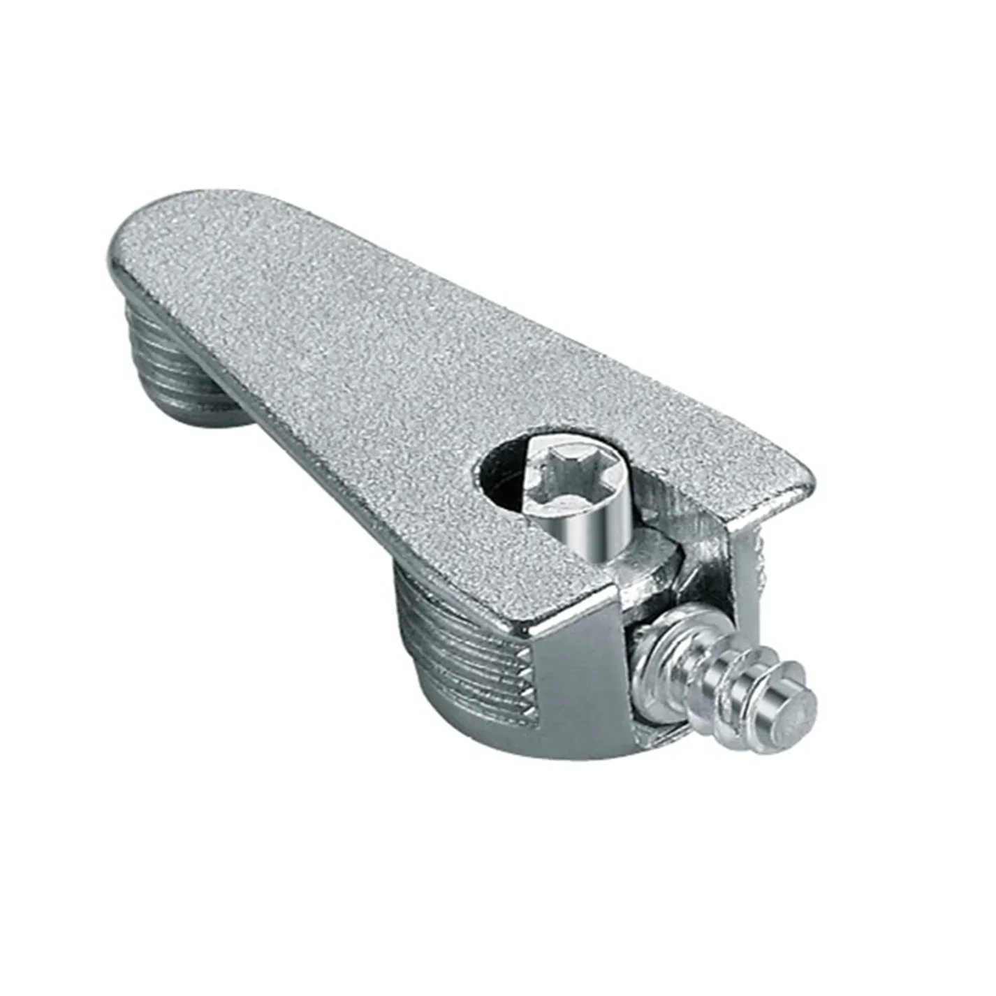 Furniture shelf support Zinc alloy Nickel finish cabinet shelf support decorative invisible cam lock screw dowel