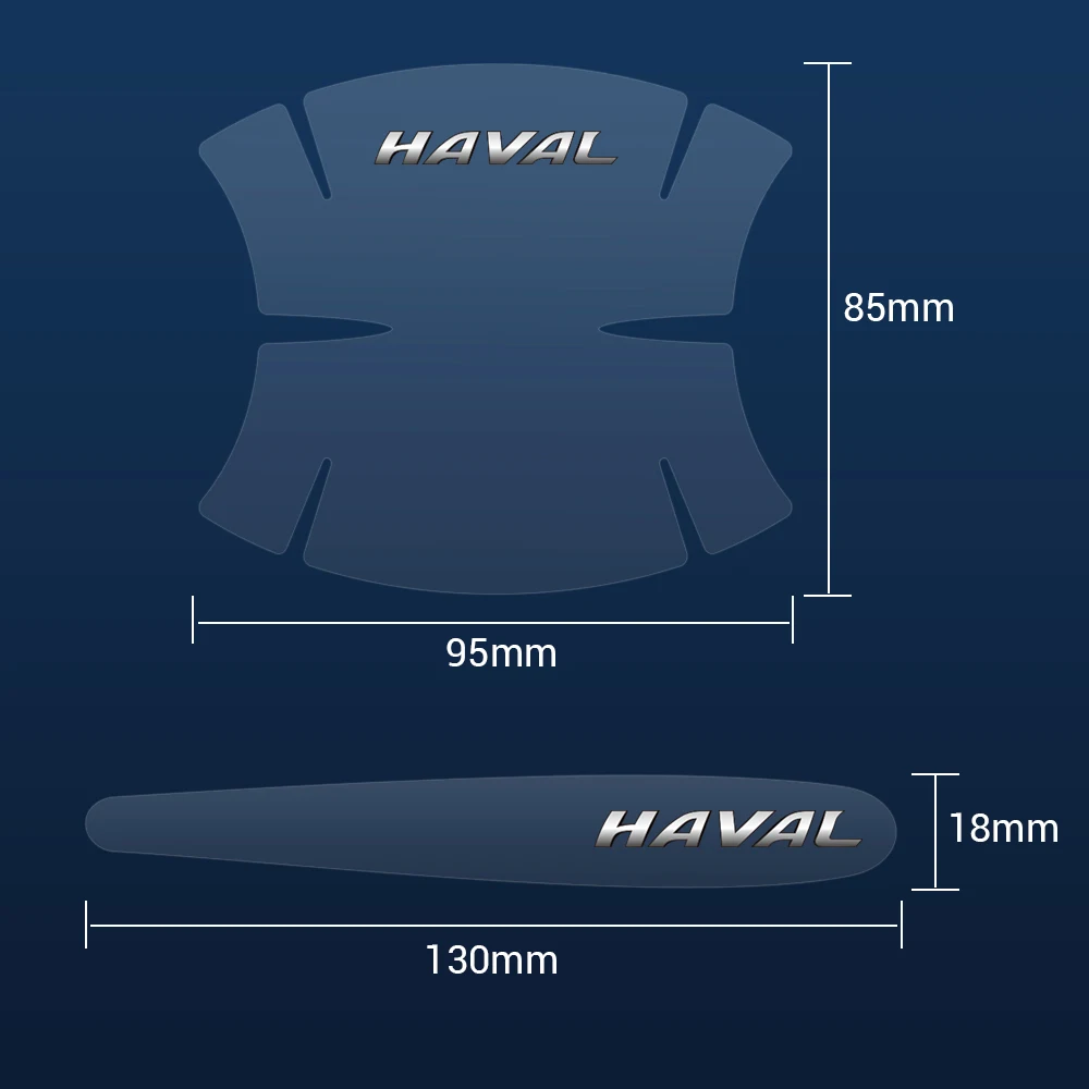 투명 자동차 문짝 핸들 컵 보호대 필름 긁힘 방지 스티커, Haval Dargo Jolion H9 H6S H2S F7 F7X H3 H5 H6 H7 H8