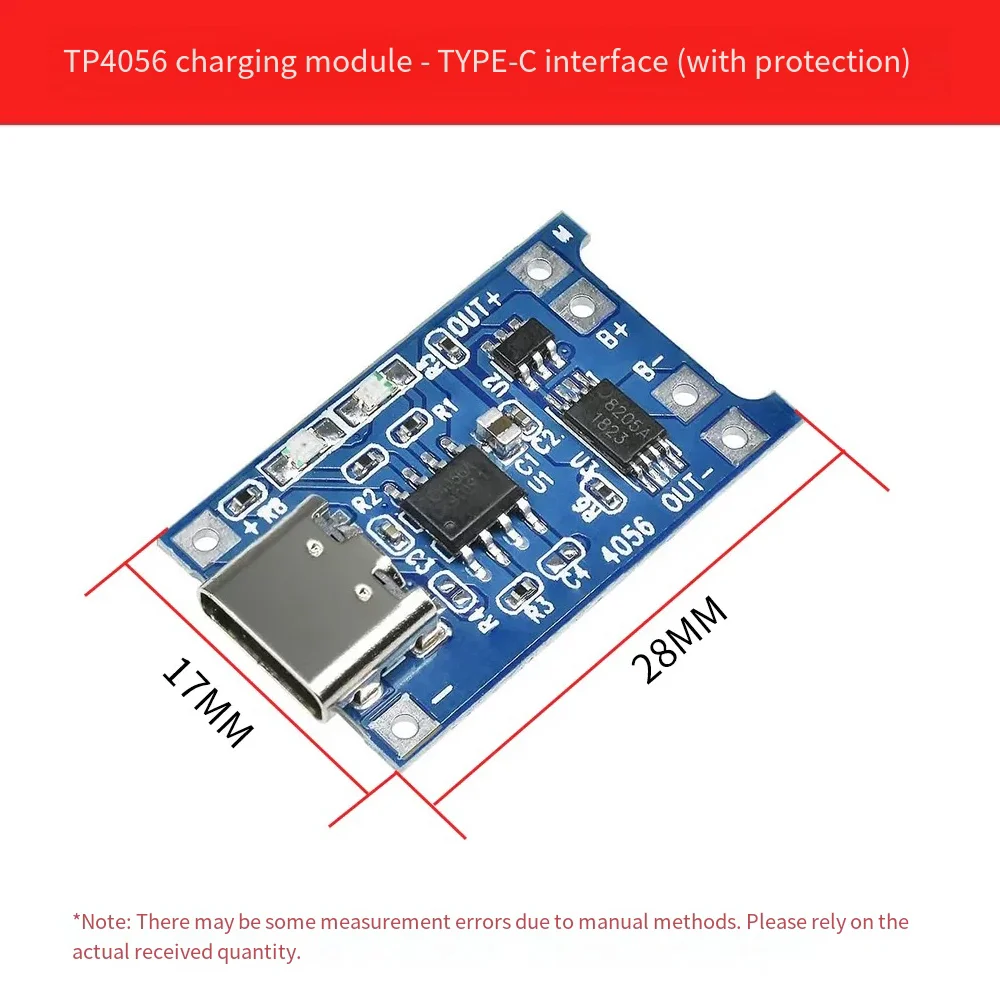 TP4056 module de charge 18650 1A batterie au lithium TYPE-C/MICRO interface protection contre les surintensités chargeur électronique