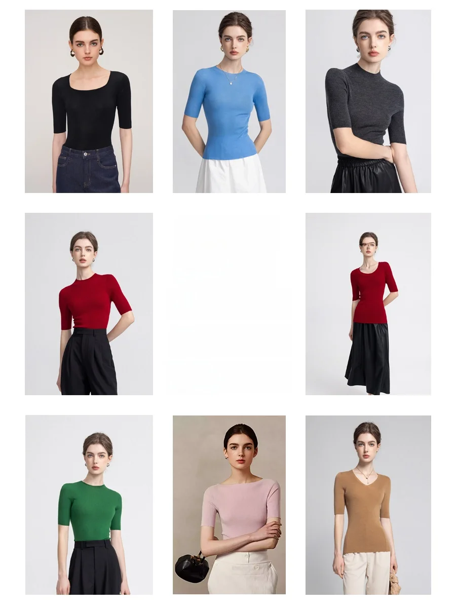 

Beautiful 00% Wool Base irt Svel Knitted Sweater Soft Casual Sle Regular Fit Thiened Autumn Winter Ladies Top