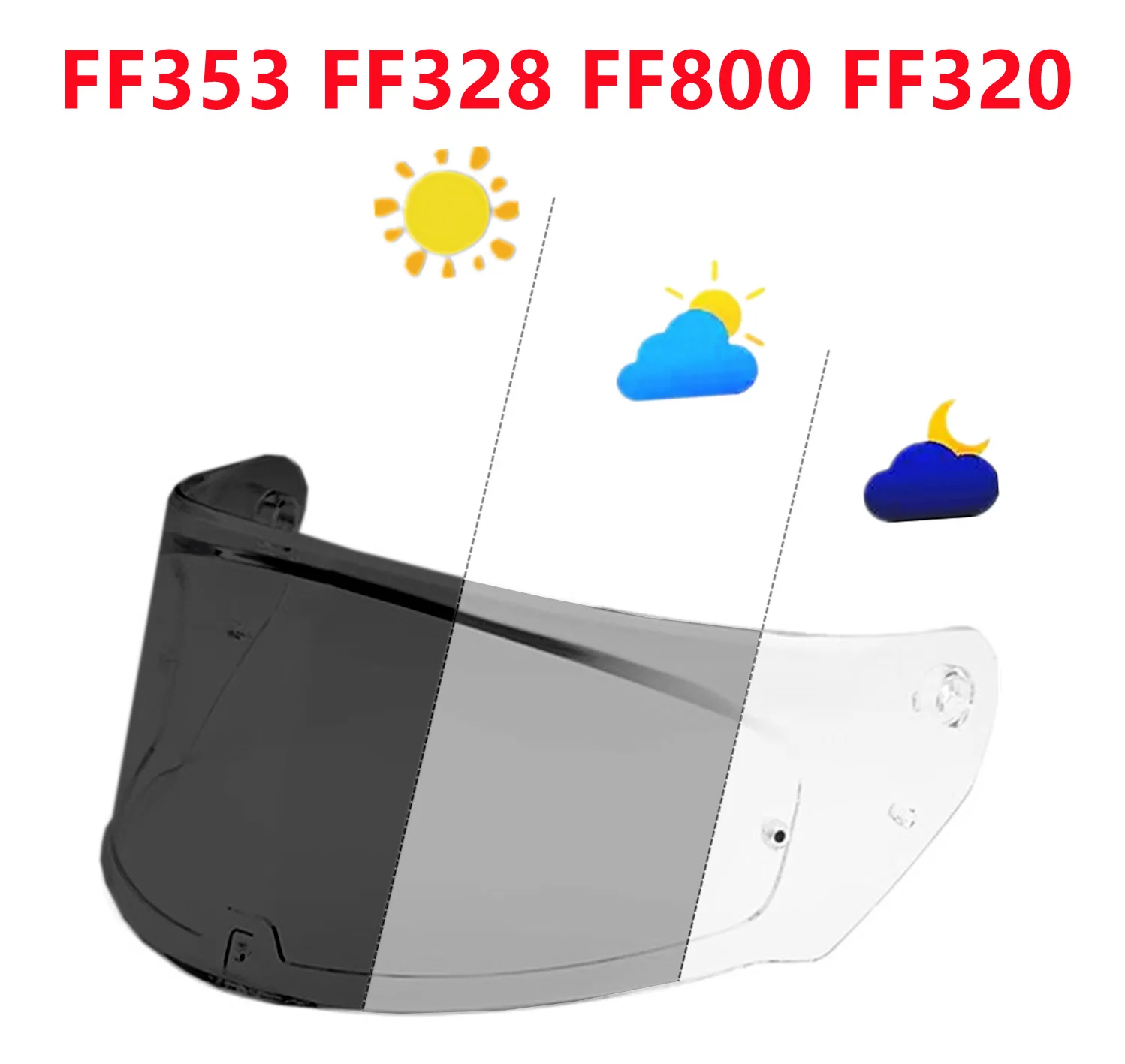 LS2 Vizieren voor FF320 Stream FF353 Rapid FF328 FF800 Motorhelm Origineel Vervang Extra Lens Zilver Iridium Rood Blauw Visera