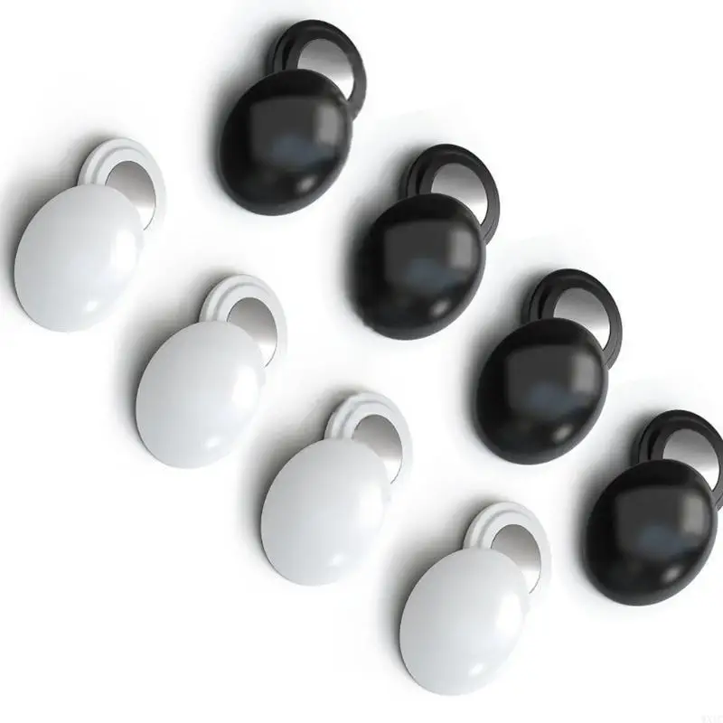 WXTC 8/10Pcs Bib Magnets for Runners Marathons Bib Clips Secure and Lightweight Race Number Fasteners in White and Black