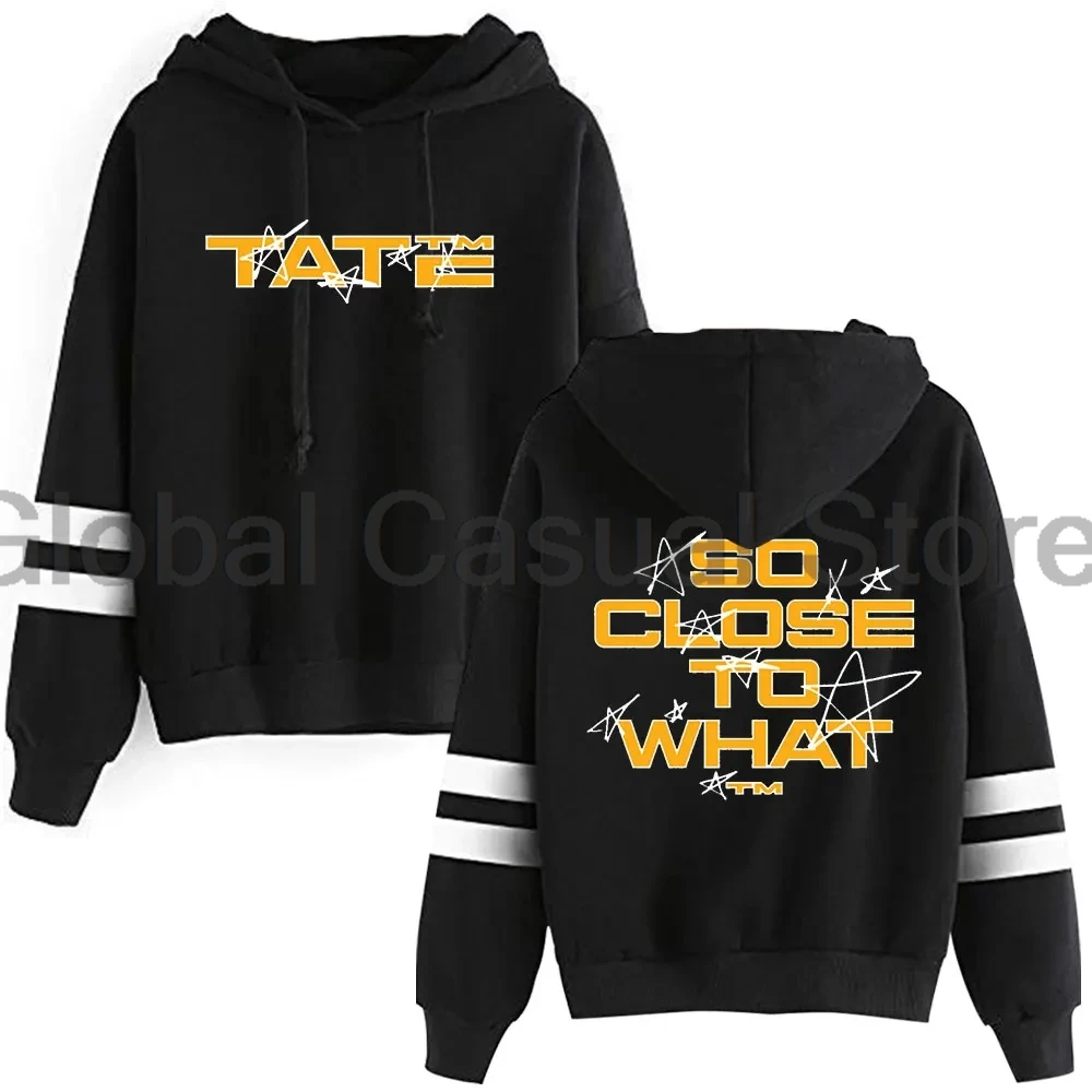 Tate McRae So Close To What Merch Stars Hoodie Pocketless Parallel Bars Sleeve Streetwear Men Women Hooded Sweatshirt