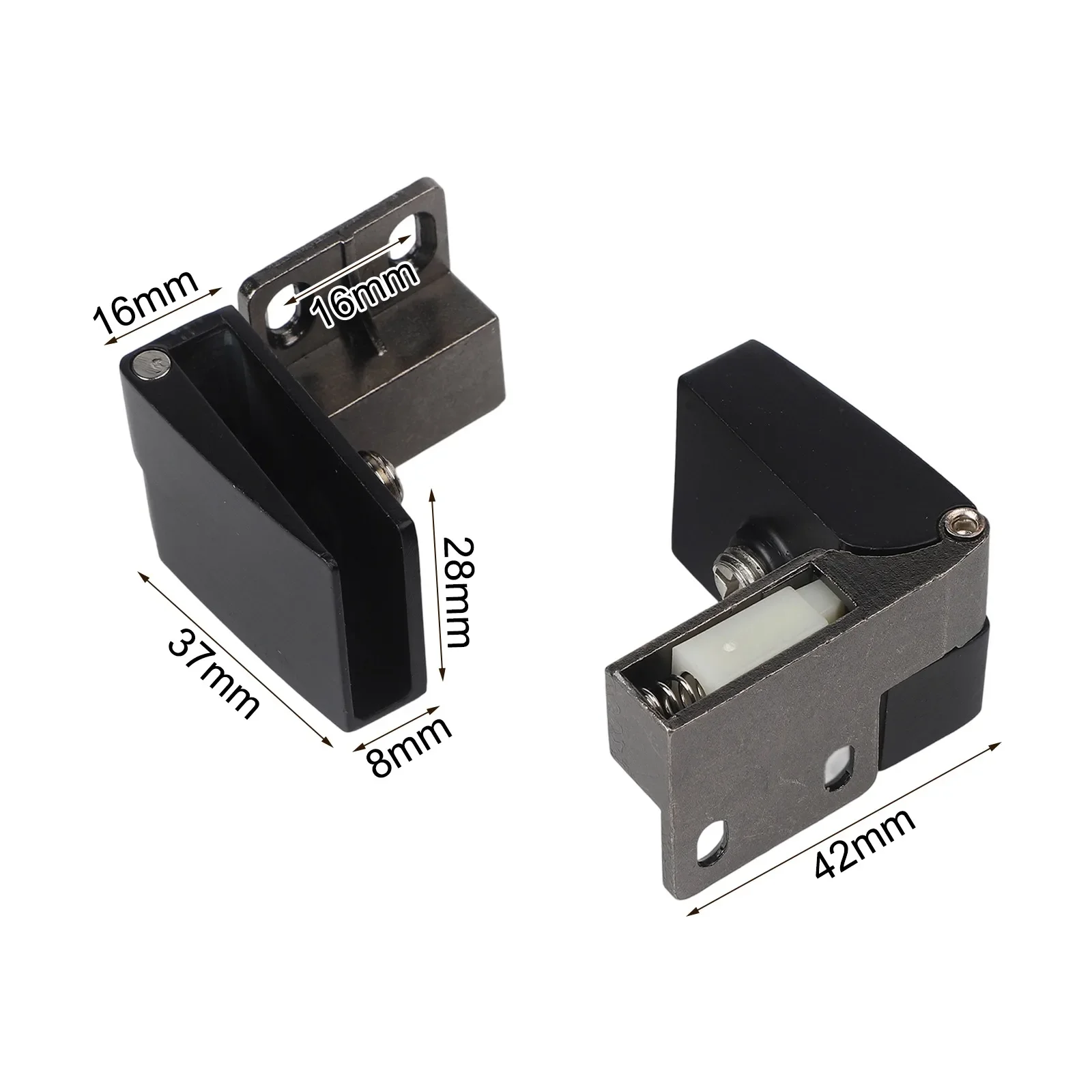 Automatic Positioning Door Hinge Door Clamp Self-closing Hinge Glass Door Hinge Long Service Life Robust Zinc Alloy Construction