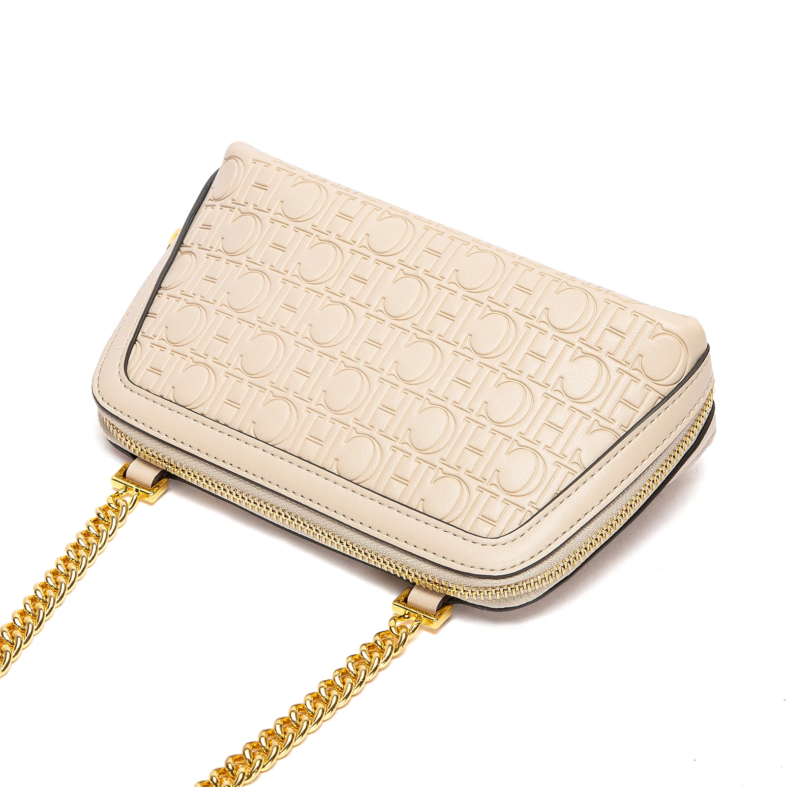 Fashionable High-Quality Women's Small Square Bag, Letter Print, Chain Crossbody Bag, One-Shoulder, Armpit Mobile Phone Bag