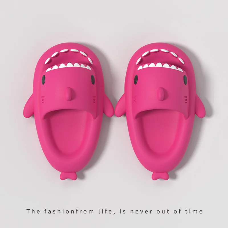 Summer Shark Slippers Women Shark Slides Men Indoor Bathroom Flip Flops Fashion Flat Shoes Cartoon Kids Soft EVA  Women Shoes