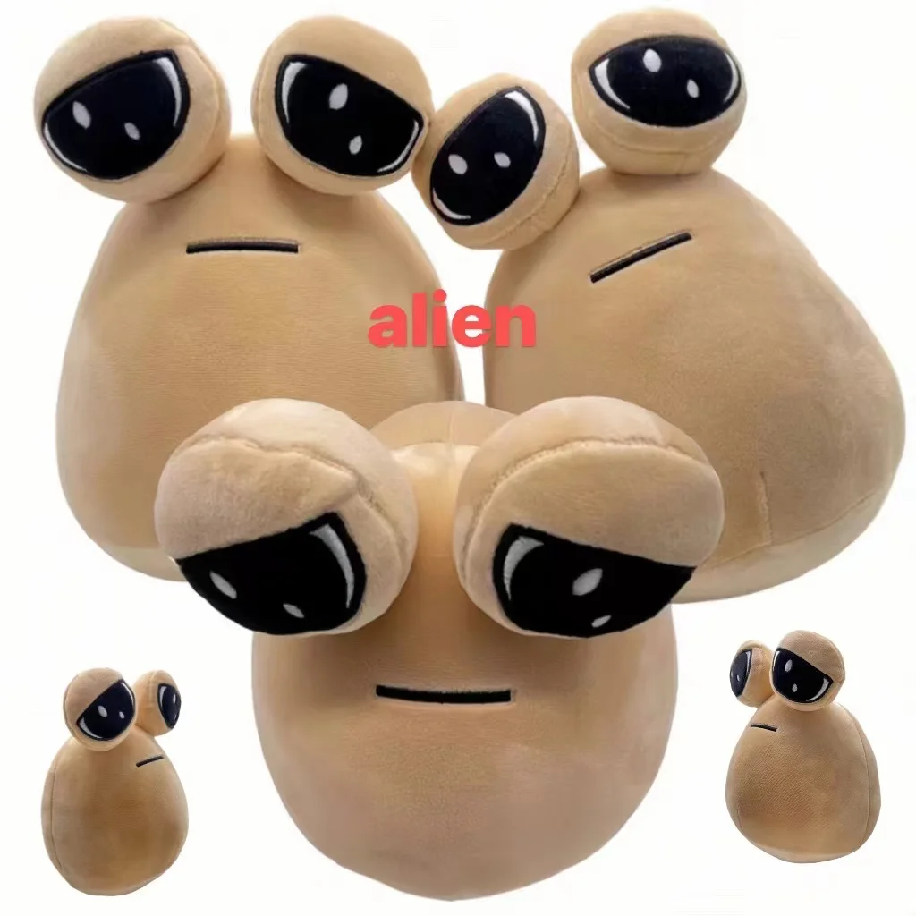 Latest popular item 1/4Pcs/22CM Anime Game The Maw My Pet Alien Pou 22Cm Kawaii Cartoon Plush Toys Children Birthday Xmas Gifts