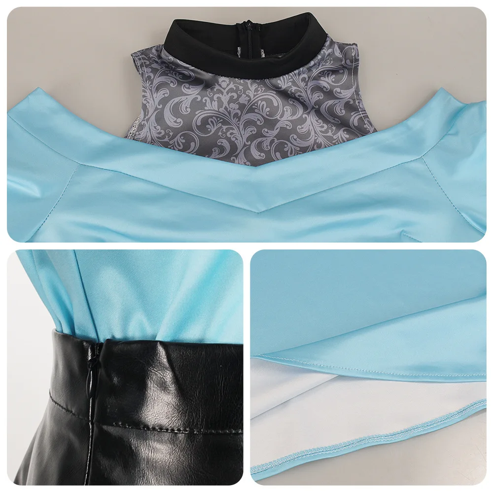

Anime Oshi no Ko Cosplay Ai Hoshino Ruby Akuamarin Arima Kana Cosplay Costume Girls School Uniform Aqua Lolita Dress Suit