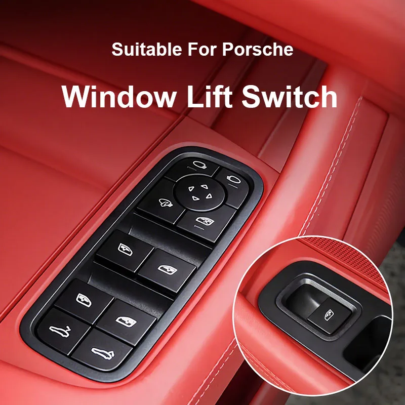 

Для Cayenne Panamera Macan 718 Boxster Cayman 911 2003-2024 автомобильный передний левый электрический стеклоподъемник, замена кнопки переключения
