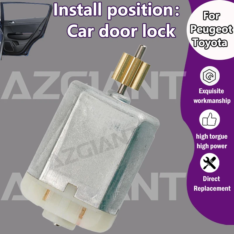 

FC-280SC-16200 Car door locking system 8T motor 12V DC For Peugeot 208/2008 A94/207 CC/Toyota Proace City 9812500980