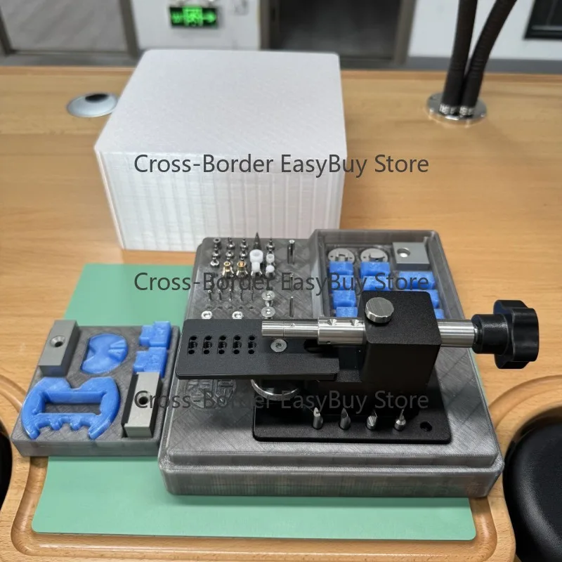 W-atch Repair Tools Multifunctional Wat-ch Case Opener Multi‑purpose Watc-h Pry Back Machine for Removing Watch Tubes Buttons